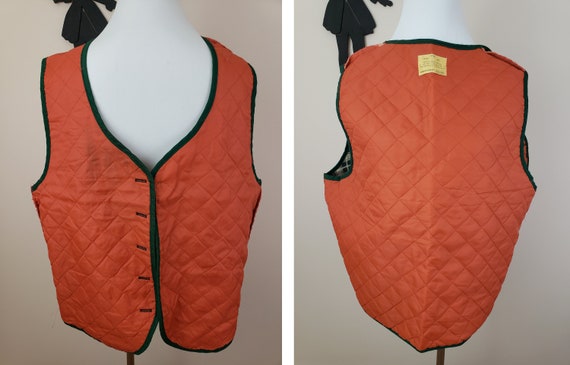 Vintage 1960's Plaid Vest / 70s Lightweight Sears… - image 9