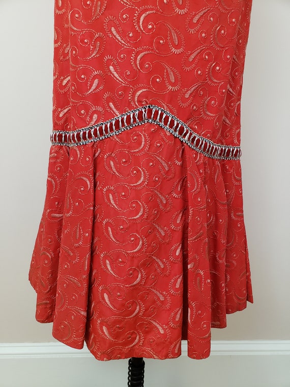 Vintage 1950's Embroidered Mermaid Dress / 60s Re… - image 7