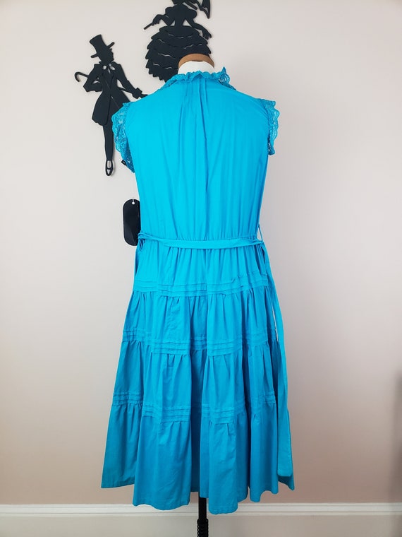 Vintage 1990's Lace Bohemian Dress / 90s Prarie D… - image 5