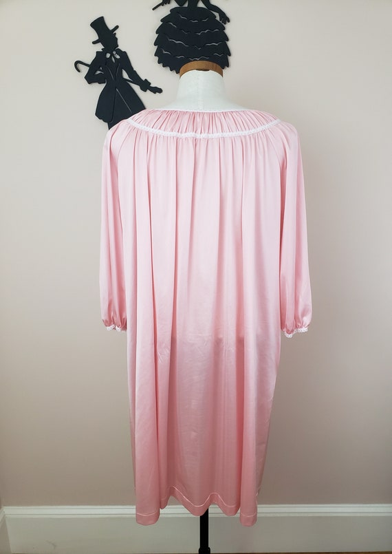 Vintage 1960's Pink Peignoir Robe/ 70s Lounge Wea… - image 7