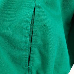 Vintage 1990's Green Coat / 80s Does 50s Bomber Jacket XL image 6