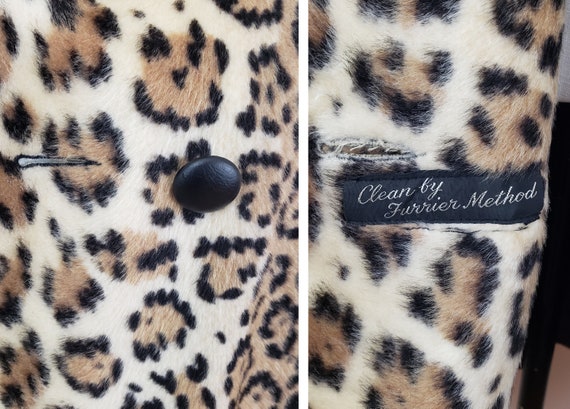 Vintage 1960s Leopard Coat / 70s Leopard Jacket O… - image 9