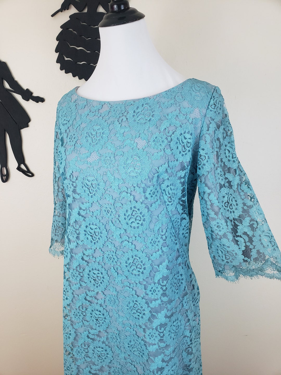 1960s lace cocktail dress