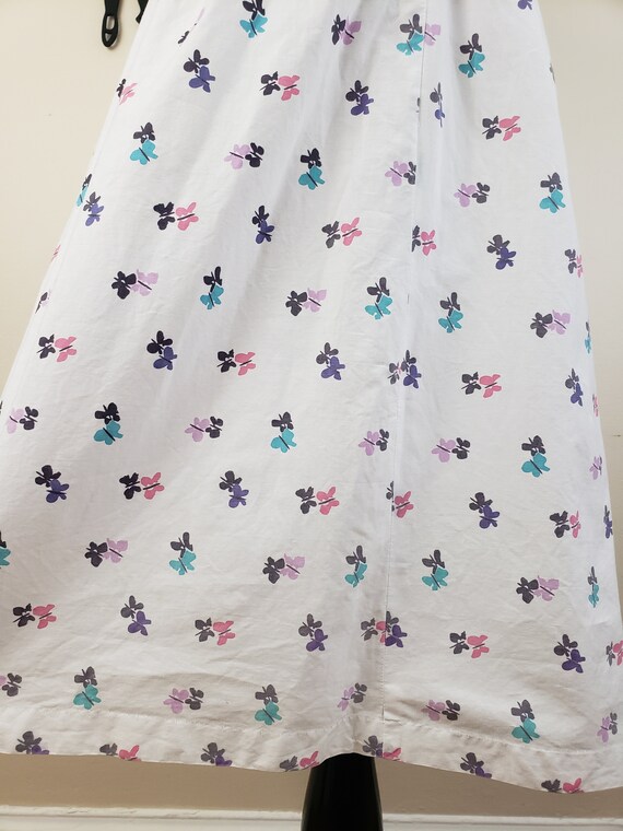 Vintage 1950's Novelty Print Skirt / 50s Butterfl… - image 8