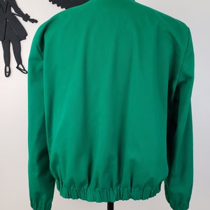 Vintage 1990's Green Coat / 80s Does 50s Bomber Jacket XL image 7