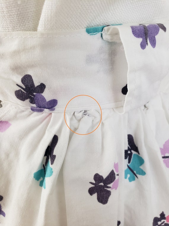 Vintage 1950's Novelty Print Skirt / 50s Butterfl… - image 9