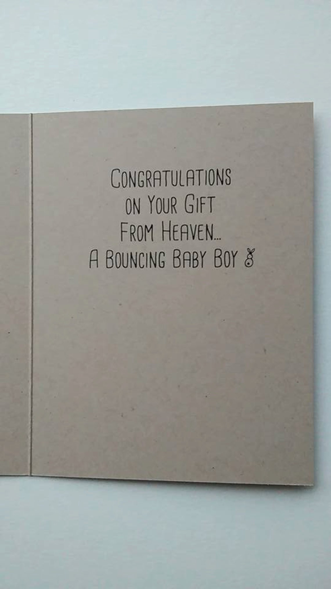 Baby Boy Gift Card Homemade Religious Baby Boy Shower Card Etsy