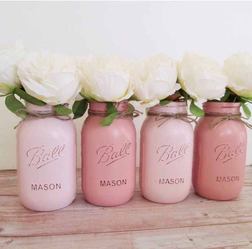 Baby Shower Decorations Baby Shower Mason Jars Bridal Shower Centerpieces Mason Jars Baby Shower Centerpieces tea party decor