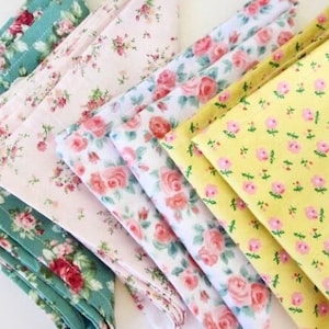 Cloth Napkins Floral Cotton Napkins with Flowers Mix and Match Napkins Handmade Cloth Napkins for Parties