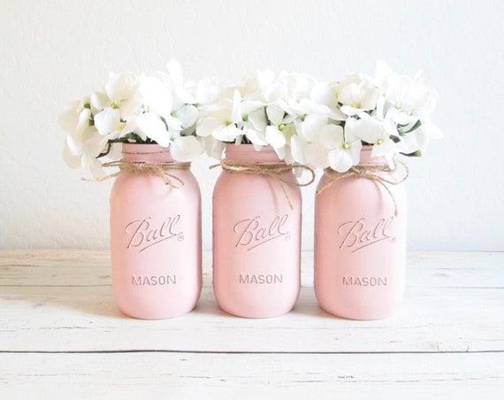 Baby Shower Decorations Girl Baby Shower Tea Party Pink Mason Jars Boho  Baby Shower Decorations Tea Party Tea Party Decorations 