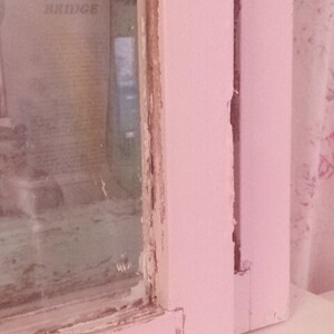 Pair of Very Old Shabby Chic Pink Chippy Painted Farmhouse Cupboard or ...