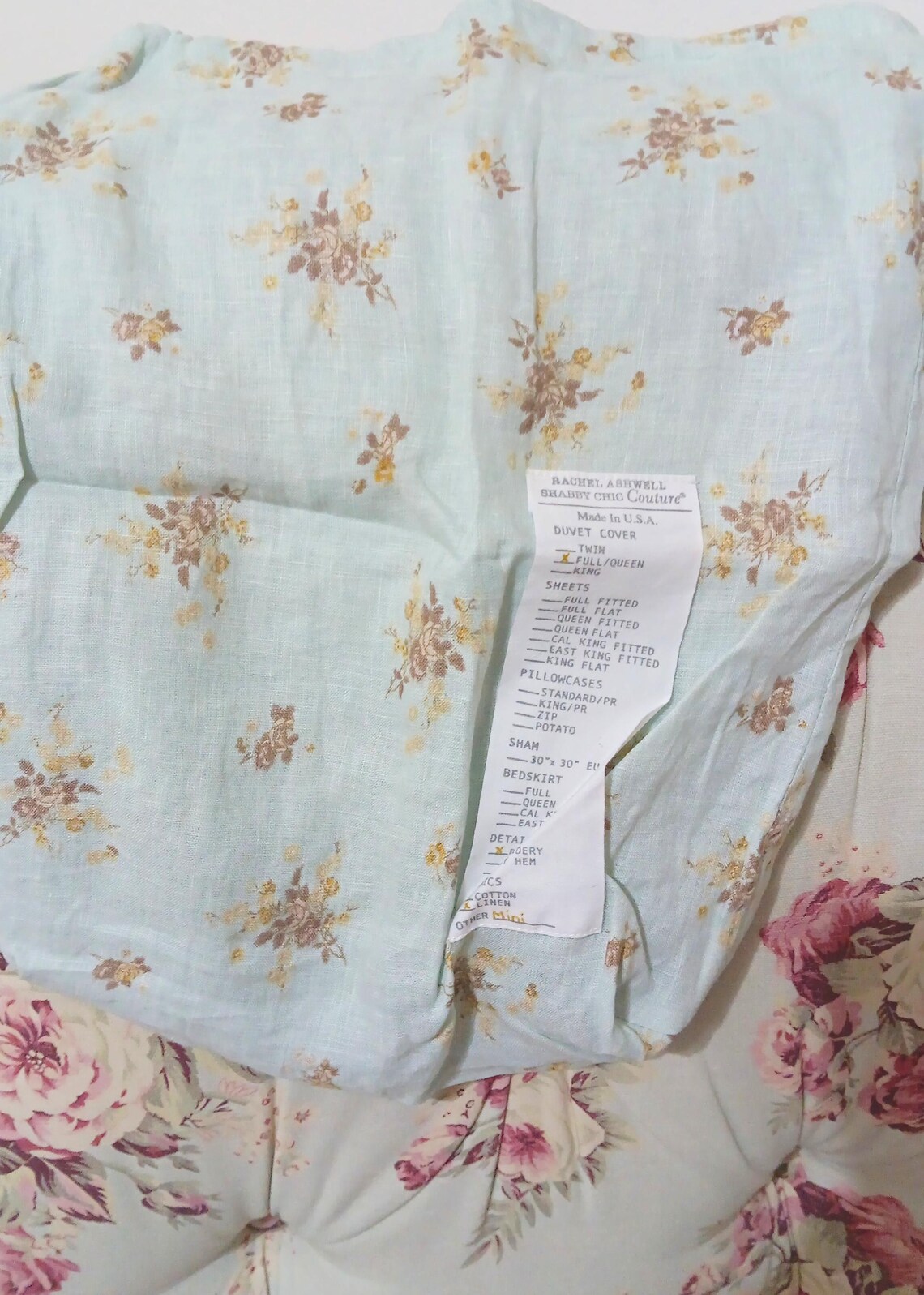 Rachel Ashwell Shabby Chic Couture Drawstring Linen Bedding Bag - Etsy