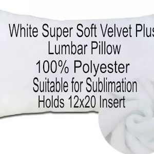 Velvet Pillow Cover, 12” x 20”