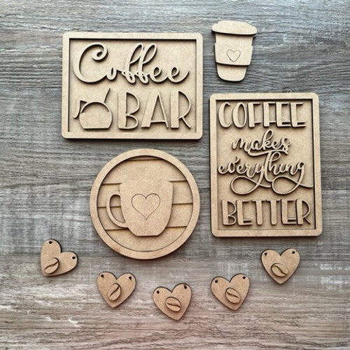 Coffee Tiered Tray Blanks Etsy