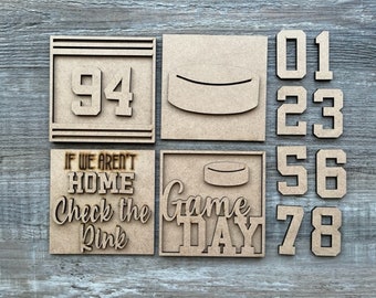 Hockey Tiered Tray Signs/ Hockey Ladder Signs/ Hockey Wall Frame Signs/ Hockey Inserts/ Hockey Sign Inserts/ Hockey Blanks/ Hockey Signs