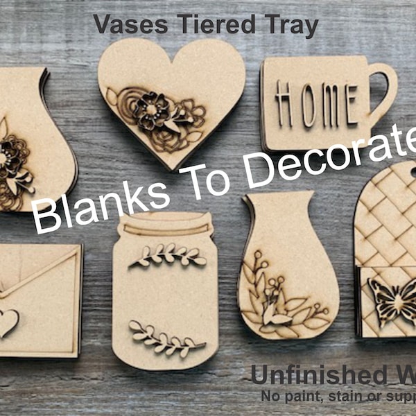 Unfinished Wood Vases Etsy