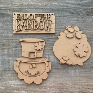 Leprechaun Fence Accessory/ St Patricks Day Fence Sign/ Luck Fence Accessory Sign/ Interchangeable Fence Accessories/ St Patricks Day Blanks