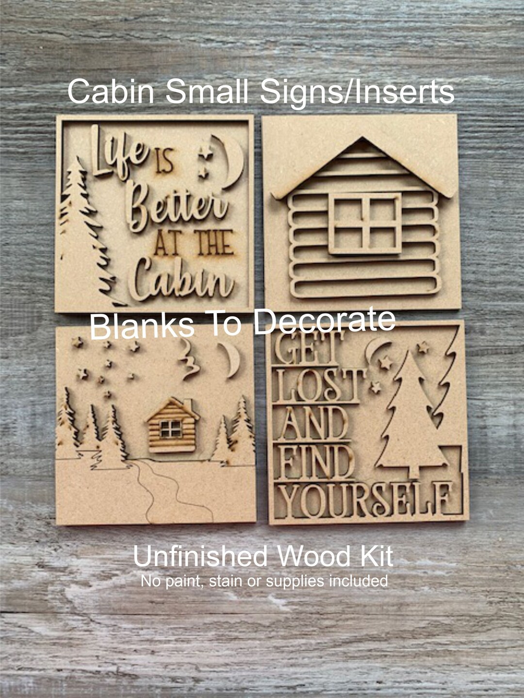 Cabin Tiered Tray Signs/ Cabin Ladder Signs/ Cabin Wall Frame Signs ...