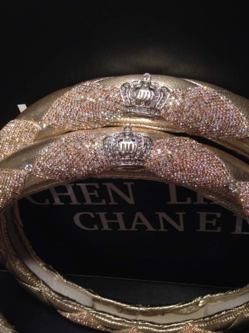 Unique Car Accessoriesbling Steering Wheel Cover Bling Etsy