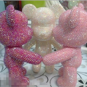Rhinestone Bear Doll 7&quot;/ 10&quot;
