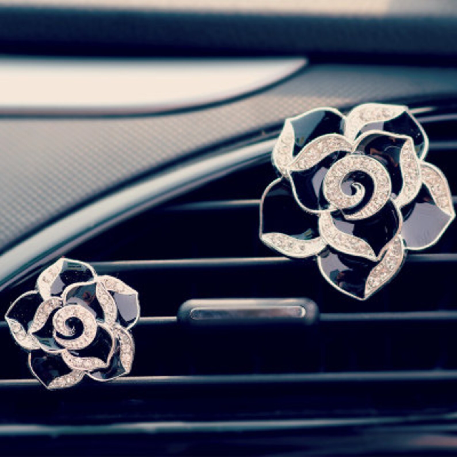 Unique Car Accessories Camellia Flowers Outlet Fragrance Car Etsy