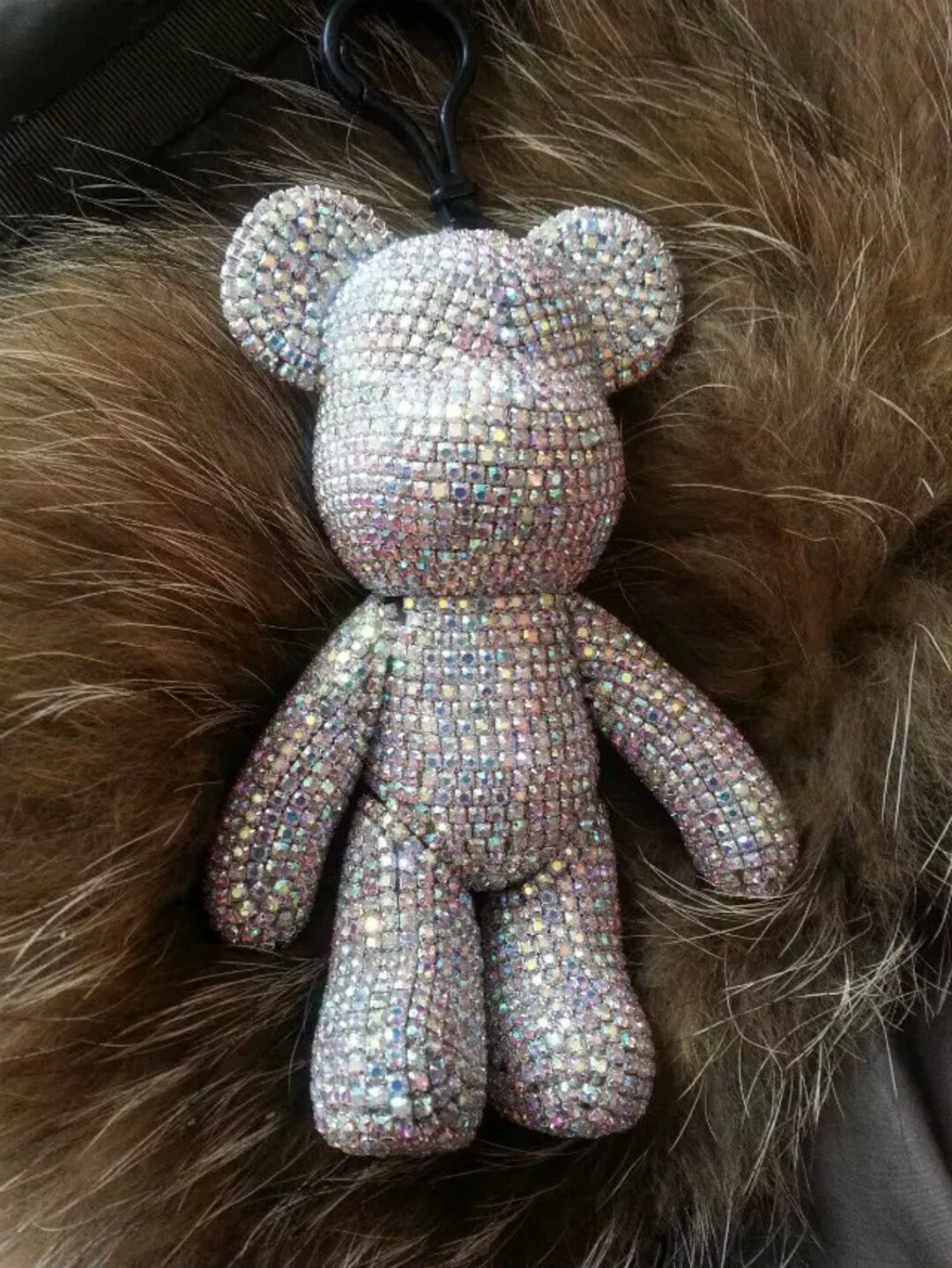 Kawaii Keychain, Custom Bear Bag Charm Keychain, Genuine AB