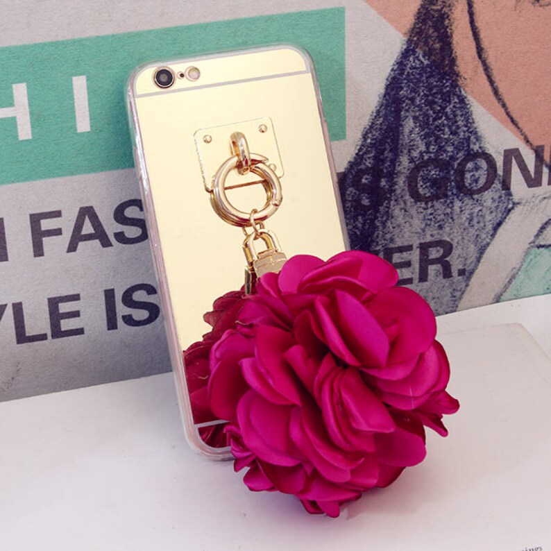 Silk Flower Keychains Floral Chic Bag Etsy