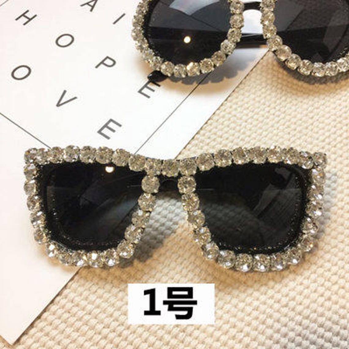 Sparkly Diamonds Sunglasses Black Sunglasses Square/round Etsy