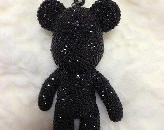 gtrp 3D Teddy Bear Keychain With Charm (Black) Key Chain Price in India -  Buy gtrp 3D Teddy Bear Keychain With Charm (Black) Key Chain online at