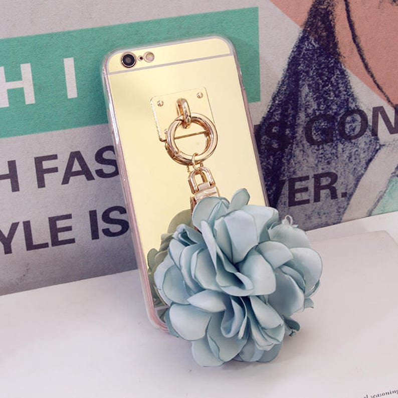 Silk Flower Keychains Floral Chic Bag Etsy