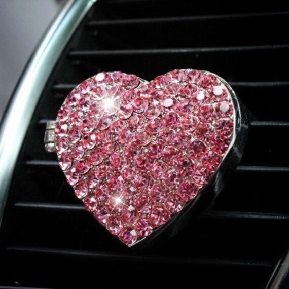 Glitter Fragrance Car Vent Air Freshener Heart Love Shape Etsy