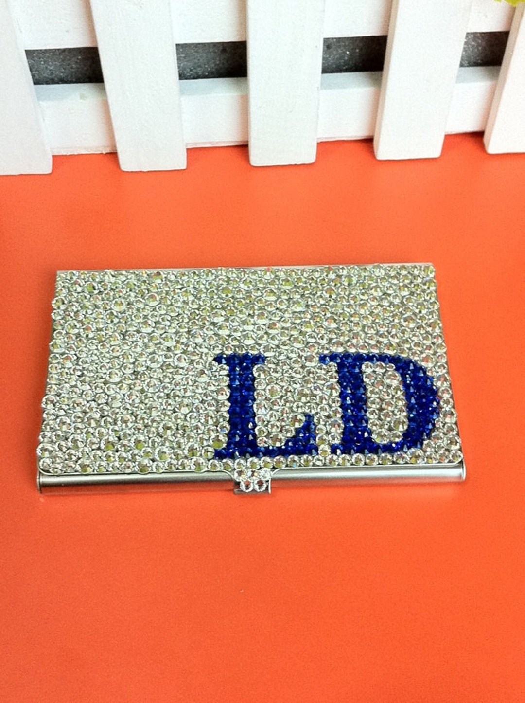 Swarovski Rhinestone Card Personalized Gifts Rhinestone Business Card Holder Swarovski Crystals ...