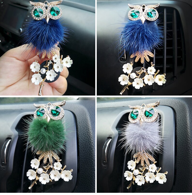 Unique Gifts Owl Furry Fragrance Car Vent Air Freshener Outlet Etsy