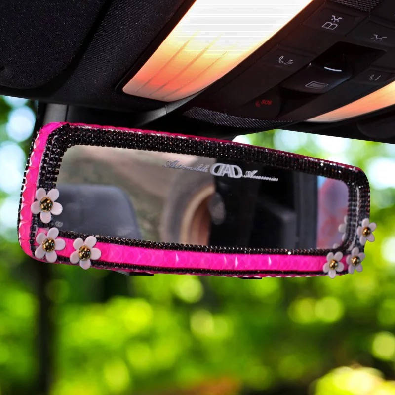 Unique Car Accessories for Women Car Rear View Mirror Fuchsia Etsy