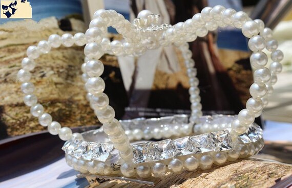 Pearl Crown Bride/bridesmaid Hair Accessories Pearl Diamonds  display picture 1