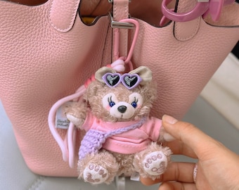 chic cute bear keychains tote charm bag charms