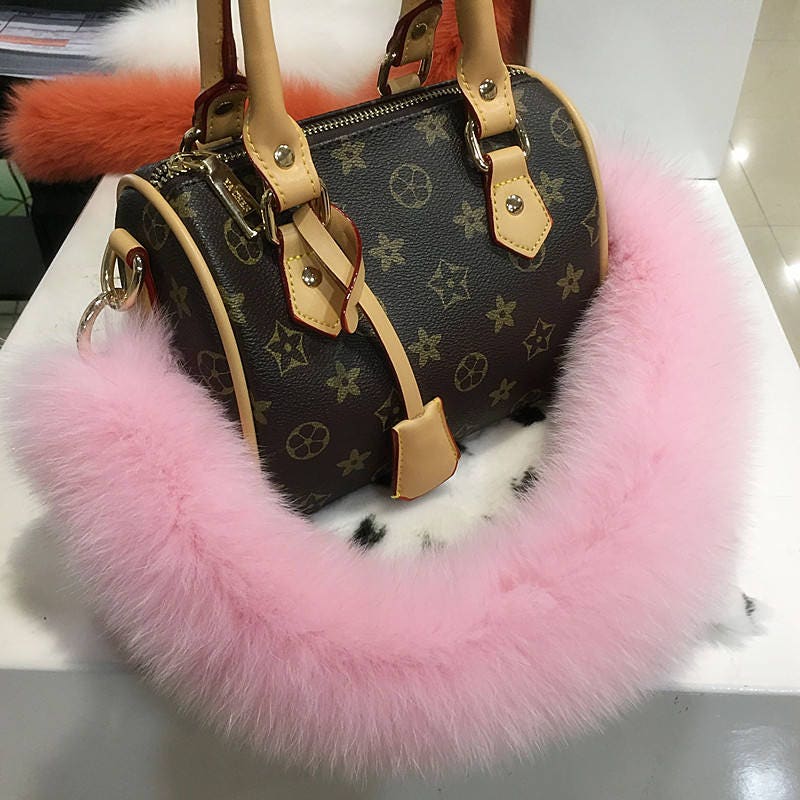 fluffy bag strap