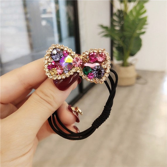 Swarovski Crystal Sparkle Hair Rope Chic Star/bow Hair  display picture 3