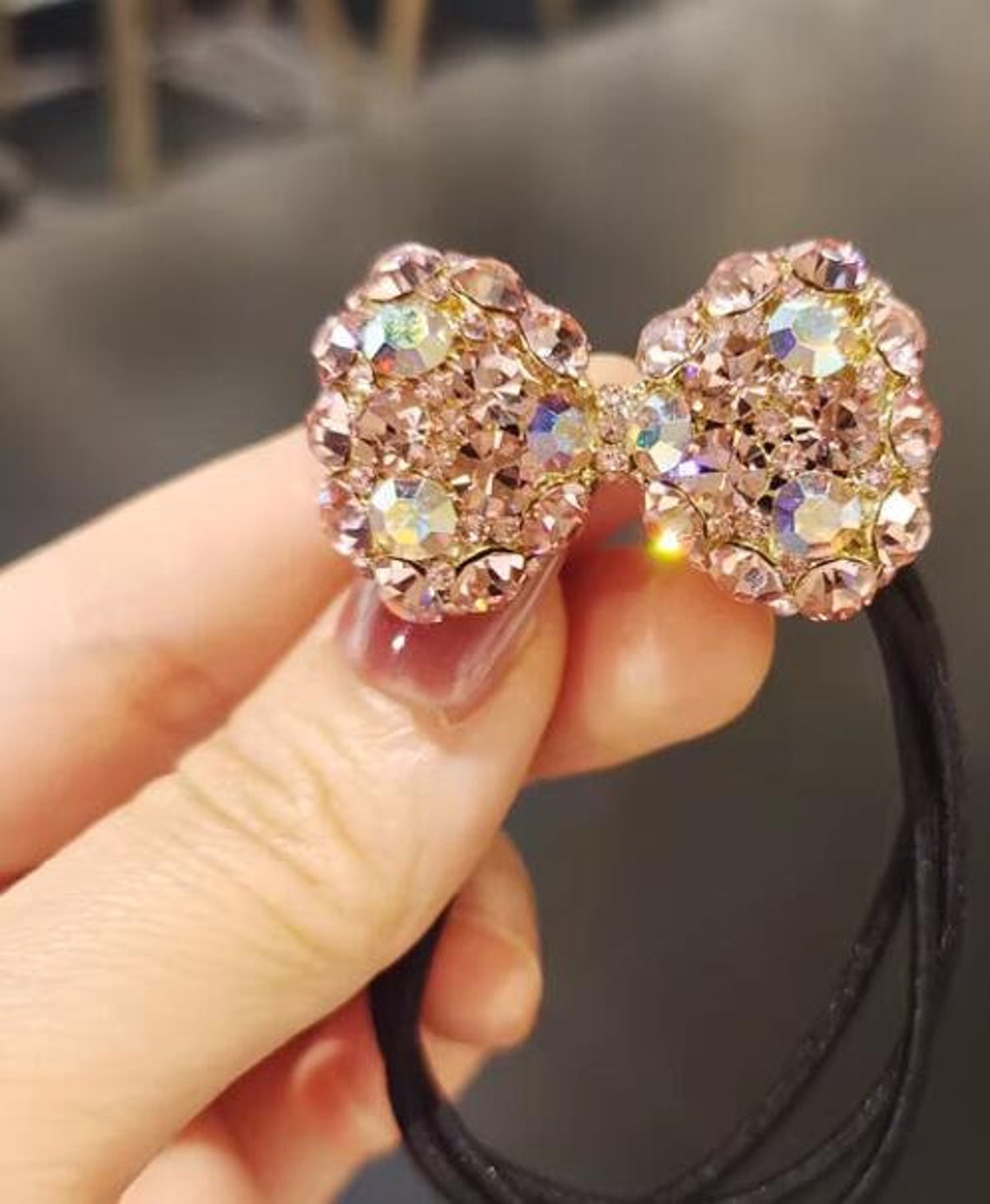 Bling Bow Hair Rope Sparkly Hair Accessories for Women and Girls Bling ...