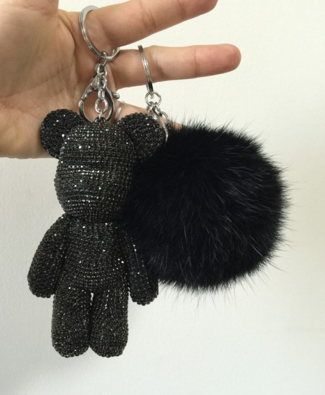 LV Black Bear Brick Keychain – Charm Popper