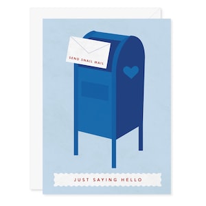 Just Saying Hello - Senden Sie Snail Mail Support USPS Postal Service Card - Friend Familie Einfach Einfach Einfach Weil - A7 5x7 Mit Umschlag