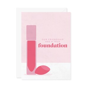 Makeup Friendship Card: Beauty Vlogger Gift (5x7 with Envelope)