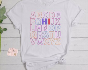 Hi Alphabet Back to School Teacher Shirt