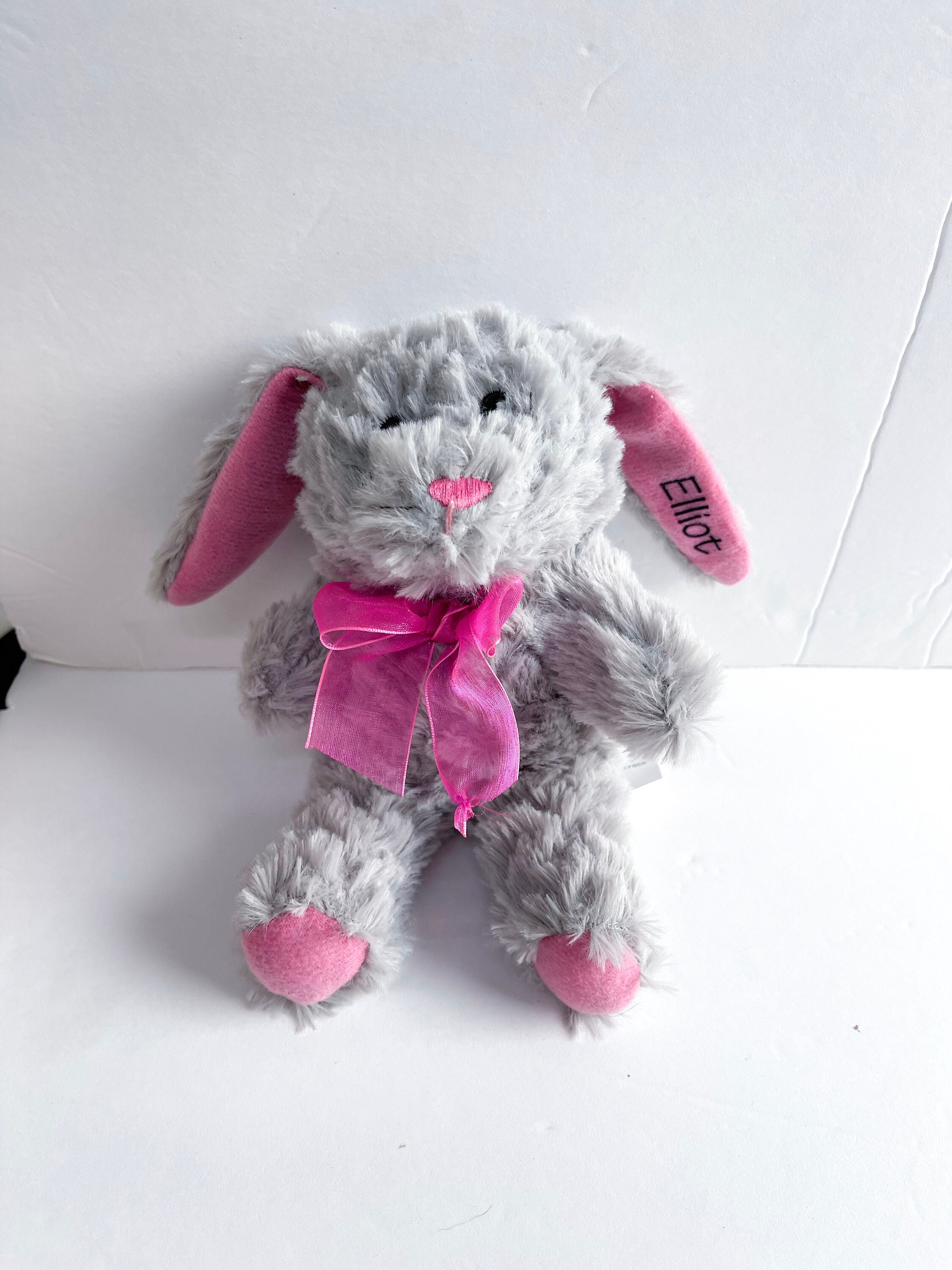 plush grey bunny