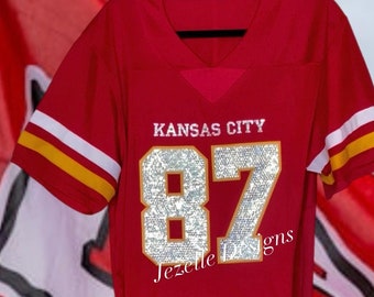 Custom Bedazzled Jerseys Jerseys DEPOSIT.  Rhinestone Bling Sports Jersey (Pics are examples) *Please Read Full Description -Any Team, Sport