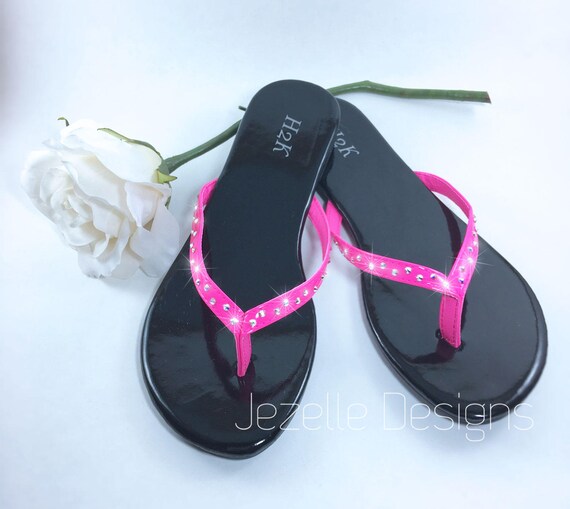 bling flip flops swarovski