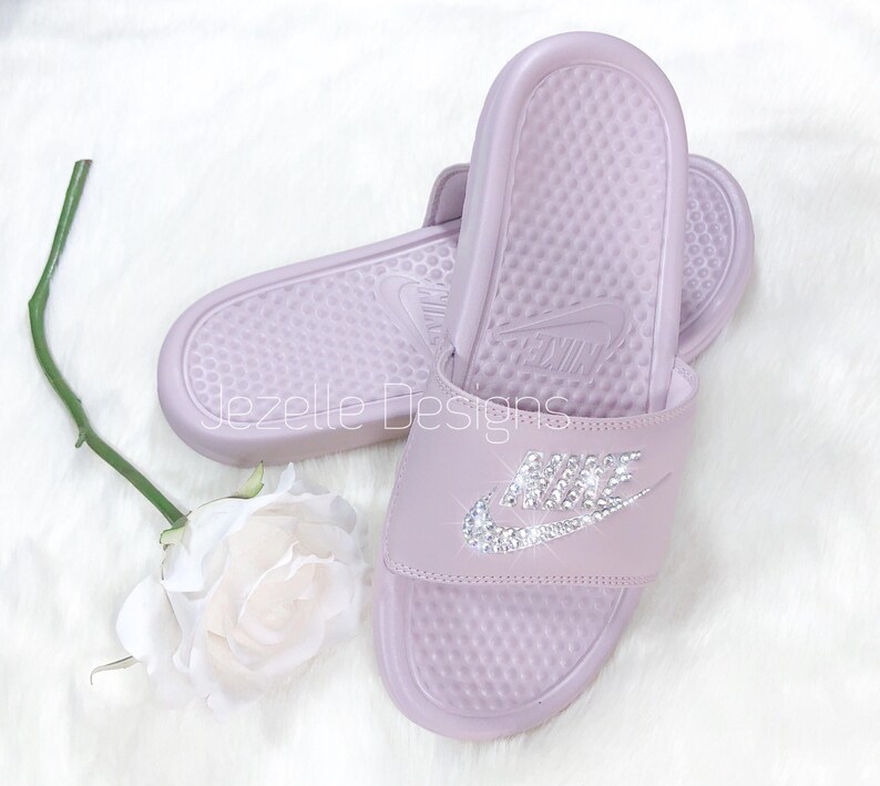 women's jeweled slides
