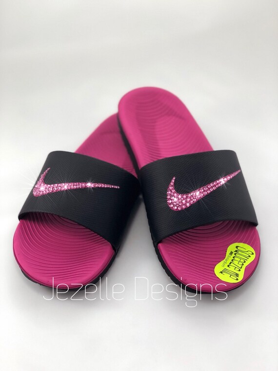 jeweled nike slides