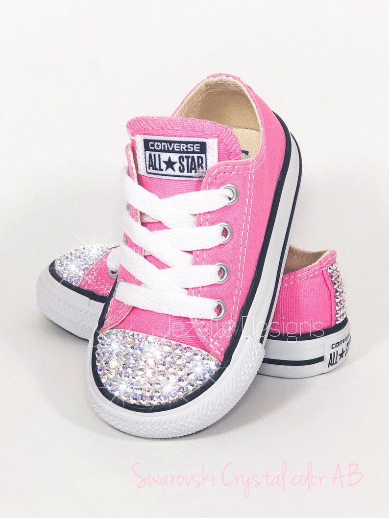 kids pink converse
