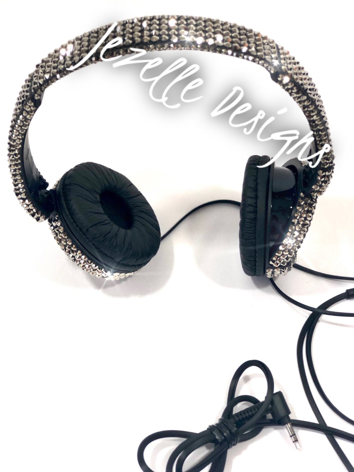 Swarovski Crystal Headphones Custom Hand Jeweled DJ Bling Etsy